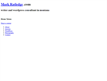 Tablet Screenshot of markratledge.com